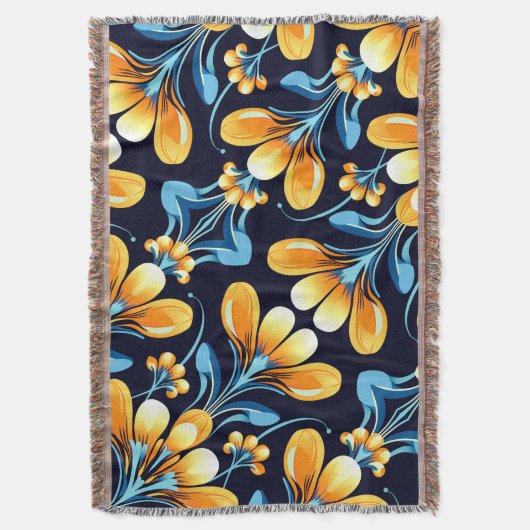 Couverture Fleurs d'orange bleu Art déco (devant Vertical)