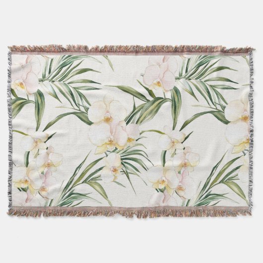 Couverture Fleurs d'orchidées blanches tropicales (Devant)