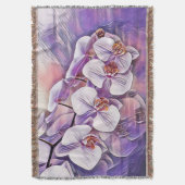 Couverture Fleurs d'orchidées mignonnes rose violet tirant (devant Vertical)