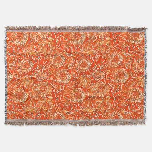 Couverture Fleurs douces orange (Devant)