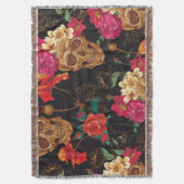 Couverture Fleurs du crâne : Arrière - plan foncé sans coutur (devant Vertical)