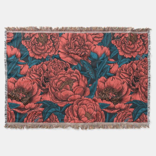 Couverture Fleurs et moisissures de pivoines rouges (Devant)