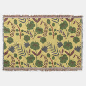 Couverture Fleurs et papillons floraux motifs sans soudure (Devant)