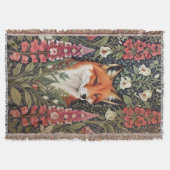 Couverture Fleurs Fox et Foxglove William Morris Inspiré (Devant)