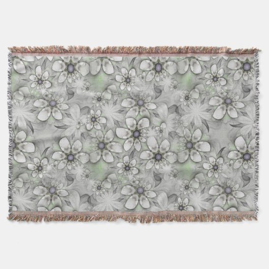 Couverture Fleurs fractales sans couture motif I + vos idées (Devant)