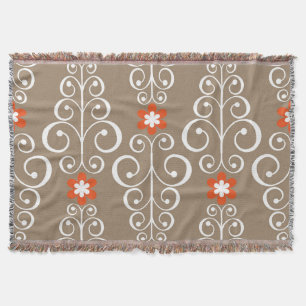 Couverture Fleurs géométriques : Conception Vintage et transp