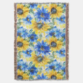 Couverture Fleurs Jaunes Bleues (devant Vertical)