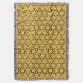 Couverture Fleurs Jaunes Soleil Blanche Whimsical Thon (devant Vertical)