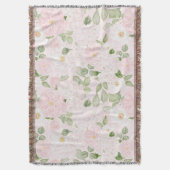 Couverture Fleurs jolies roses blanches féminines (devant Vertical)