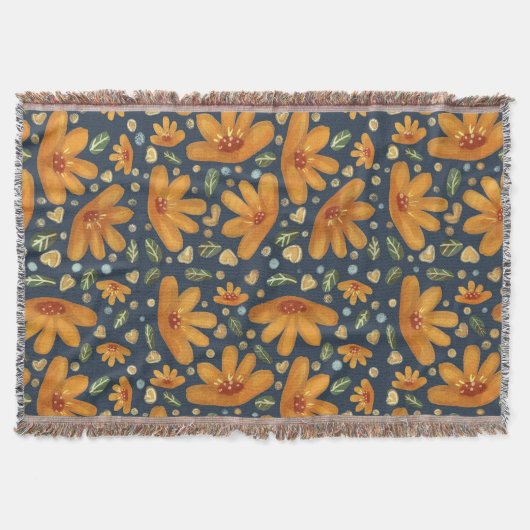 Couverture Fleurs Luxe Jaunes (Devant)