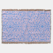 Couverture Fleurs minuscules Motif.Bleu 02.b Rose BG (Devant)