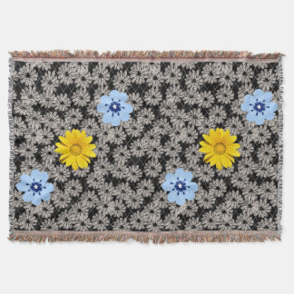 Couverture Fleurs motif 19.b. BG noir
