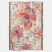 Couverture Fleurs pastel aquarelle orange clair (devant Vertical)