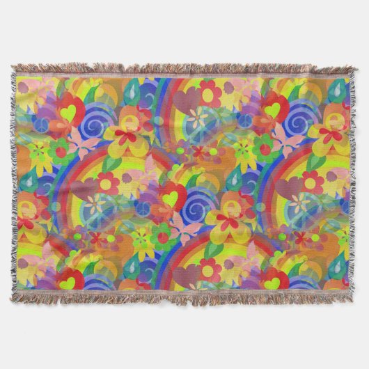 Couverture FLEURS PUISSANCE PLANIFIER motif + votre idée (Devant)