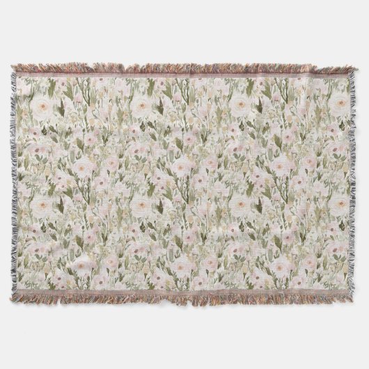 Couverture Fleurs Rose Blush Jolies (Devant)