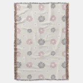 Couverture Fleurs roses et gris (devant Vertical)