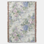 Couverture Fleurs roses violettes romantiques (devant Vertical)