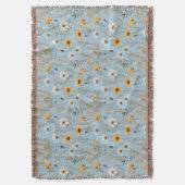 Couverture Fleurs sauvages Australiens Sur Bleu, (devant Vertical)