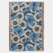 Couverture Fleurs sauvages blanches et papillons bleus (devant Vertical)