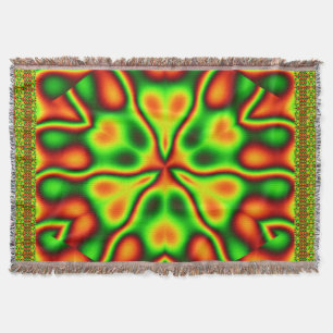 Couverture Fleurs sauvages californiens en vert et orange