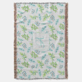 Couverture Fleurs sauvages de monogramme Décoration de mariag (devant Vertical)