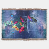 Couverture Fleurs tropicales, colibri, papillon et étoiles (Devant)