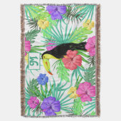Couverture Fleurs tropicales et perroquets personnalisent le  (devant Vertical)