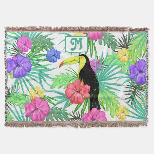 Couverture Fleurs tropicales et perroquets personnalisent le  (Devant)
