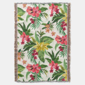 Couverture Fleurs tropicales modernes Motif (devant Vertical)