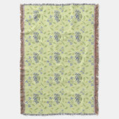 Couverture fleurs violet et jaune motif (devant Vertical)