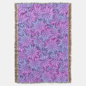 Couverture Fleurs violettes amusantes (devant Vertical)