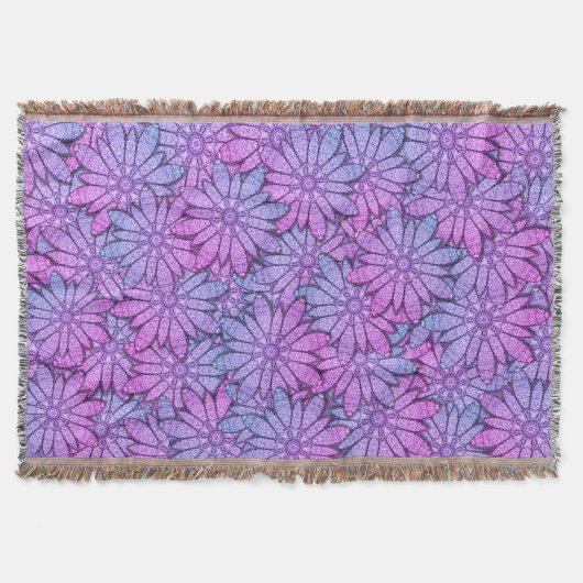 Couverture Fleurs violettes amusantes (Devant)