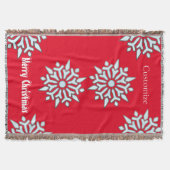 Couverture Flocon de neige ornement de Noël Thunder_Cove (Devant)