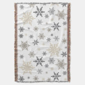 Couverture flocons de neige vintages modernes (devant Vertical)