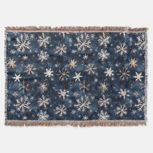 Couverture Flocons de Noël à la Crème Bleue (Devant)