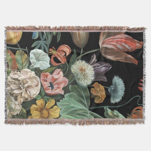 Couverture Floral baroque - Bouquet de fleurs (Devant)
