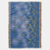 Couverture Floral couvrant tissé cinquantième par jubilé de (devant Vertical)