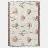 Couverture Floral Elegance Throw Blanket (devant Vertical)