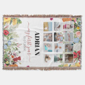 Couverture Floral Garden Baby First Year Photo Collage (Devant)