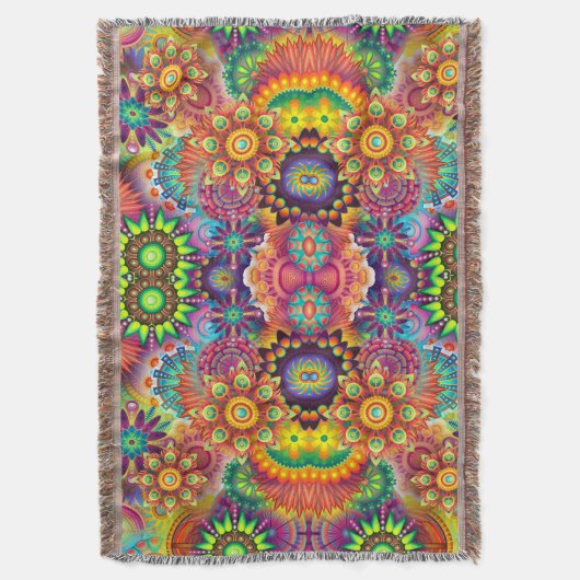 Couverture Floral Mandala Collage psychédélique (devant Vertical)