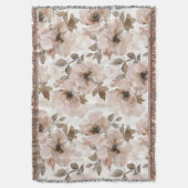 Couverture Floral occidental rose Tan (devant Vertical)