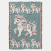 Couverture Floral Pastel Horse Fantasy Illustration  (devant Vertical)