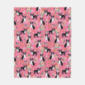 Couverture florale de Boston Terrier (Devant)