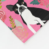 Couverture florale de Boston Terrier (Coin)