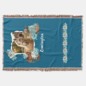 Couverture florale de cheval occidentale (Devant)