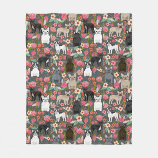 Couverture florale de Frenchie - bouledogue