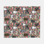 Couverture florale de Frenchie - bouledogue (Devant (Horizontal))