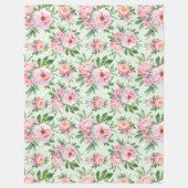 Couverture florale en toison (Devant)