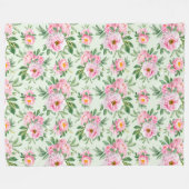 Couverture florale en toison (Devant (Horizontal))