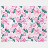Couverture florale en toison (Devant (Horizontal))